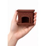 CharmFancy 1:12 Ölçek Şömine Maket Müze Bebek Evi Diorama Dollhouse Minyatür Ev Eşya Obje Aksesuar