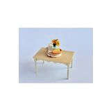 CharmFancy 1/12 Ölçek Yemek Masası Minyatür Diorama Eşya Aksesuar