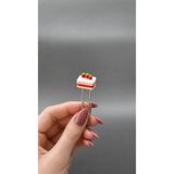 CharmFancy 1'Li Çilekli Pasta Kitap Ayracı