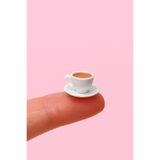 CharmFancy 1'Li Mini Kahve Fincanı – Bebek Evi Mini Minyatür Aksesuar ve Diorama Dollhouse Telefon Süsü Biblo