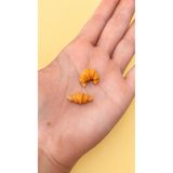 CharmFancy 2'Li 1:12 Ölçek Kruvasan Minyatür Maket Bebek Ev Malzemeleri Diorama Dollhouse Mutfak Yiyecek Obje Aksesuar Polimer Kil