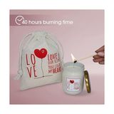 Charmlab Candle – Koleksiyonu & Spice Sandal Kokulu Cam Bardak Mum, 135 G, Metal Kapaklı ve Bez Keseli, Hediyeye Hazır Tasarım Mum, Sevgililer Günü & Özel Günler Için - Option-1
