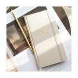 Charmlı Süresiz Haftalık Planlayıcı Cep Ajanda 9X17 cm Bej - Çok Renkli - Standart - Otomatik