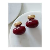 CHARMLUCKY BORDO-GOLD TOP KÜPE