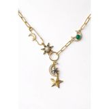CHARMLUCKY ÖZEL SERİ AY YILDIZ CHARM KOLYE