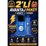 Chase %100 Orijinal Super 150000 Gecktirici Sprey + Gecktirici Krem Seti | Erkeklere Özel 2'li Avantaj Paketi | Gizli Gönderim