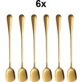 Chavin 1010 6 Adet Çelik Uzun Kokteyl Kahve Latte Karıştırma Barmen Kaşığı cin753sr-6