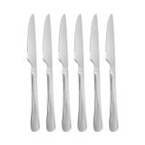 Chavin 1010 Çelik 6 Adet 22,8 cm Gümüş Sofra Biftek Et Kesme Bıçağı cin997by-6