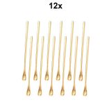 Chavin 304 Çelik 12 Adet 19 cm Kokteyl Kahve Latte Karıştırma Barmen Kaşığı cin758sr-12