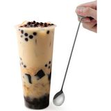 Chavin 304 Çelik 21 cm Kokteyl Karıştırma Kahve Latte Karıştırma Barmen Kaşığı CIN764BY - Gri