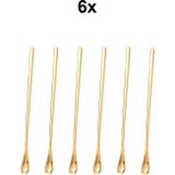 Chavin 304 Çelik 6 Adet 19 cm Kokteyl Kahve Latte Karıştırma Barmen Kaşığı cin758sr-6