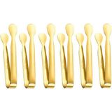 Chavin 304 Çelik 6 Lı Mini Gold 11 cm Buz ve Şeker Maşası CIN624SR-6
