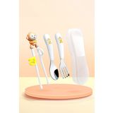 Chavin 304 Çelik Maymun Bebek Çocuk Kaşık Çatal Ve Chopstick Set Cin771