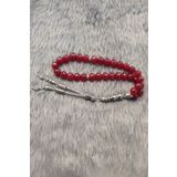 Chavin 8 mm Kırmızı Katalin Taşlı Doğaltaş Tespih ey06