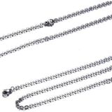Chavin DR38-4 4 mm Gri Uzun 75 cm Çelik Erkek Zincir