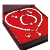 Chavin DS45 İnci Rose Gümüş Set