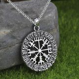 Chavin DS70 Viking Rune Viking Odin Sembol Çelik Kolye