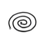 Chavin DT37 60 cm Uzun Siyah 3 mm Erkek Çelik Zincir