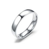 Chavin EH24BY 4 mm Söz Nişan Gri Çelik Yüzük