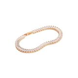 Chavin ES53 Su Yolu Baget Beyaz Taşlı Rose Gold Kadın Bileklik