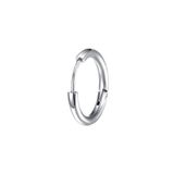Chavin ET96BY Çelik Gri 10 mm Tekli Küçük Unisex Halka Küpe