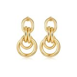 Chavin EV20SR Gold Bijuteri Retro Tarz Halka Kadın Küpe