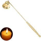 Chavin Paslanmaz Çelik Gold 24 cm Dekoratif Çan Dizayn Saplı Mum Söndürücü CIN818SR