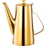 Chavin Paslanmaz Çelik Kapaklı Düşük Kalite Restoran Için Street Chrome 1500 ml Sürahi MT275SR - Altın - 1,5 lt