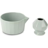 Chavin Seramik Chawan Matcha Çayı Köpürtme Kasesi ve Whisk Matcha Tutucu MT247 - 600 ml