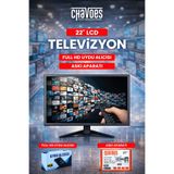 Chavoes 22 İnç Mutfak Televizyonu | Full HD Uydu Alıcılı LCD TV + Askı Aparatı