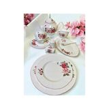Chd 023 Pınk Rose 44 Parça Kahvaltı Takımı - Standart