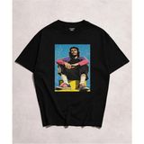 Che Guevara Baskılı Siyah Unisex Tişört - M