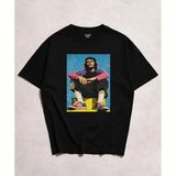 Che Guevara Baskılı Siyah Unisex Tişört - XL