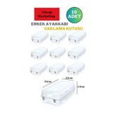 cheap marketıng 10 Adet Erkek Ayakkabı Kutusu Büyük Boy Steril Ayakkabı Saklama Düzenleyici Organizer Şeffaf