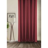 Cheap's Home Blackout Işık Geçirmez Fon Perde Pilesiz Ekstraforlu Yüksek Kaliteli Karartma Güneşlik (BORDO) - 280 x 200 cm