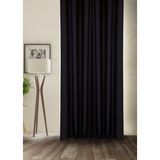 Cheap's Home Blackout Işık Geçirmez Fon Perde Pilesiz Ekstraforlu Yüksek Kaliteli Karartma Güneşlik (SİYAH) - Siyah - 50 x 180 cm