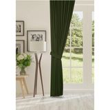 Cheap's Home Petek Dokulu Kadife Dokuma Normal (1 x 2.5)Pileli Fon Perde (Çimen Yeşili) - 400 x 240