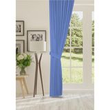 Cheap's Home Petek Dokulu Kadife Dokuma Normal (1 x 2.5)Pileli Fon Perde (Indigo Mavi) - 280 x 280 - İndigo Mavi