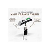 check and ship Taşınabilir El Bagaj Valiz Bavul Tartısı Askılı Işıklı 50 Kg Kapasiteli