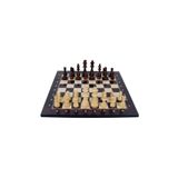 checkmate Lüks Ağaç Ahşap Satranç Takımı Seti Ahşap Figür Dama Üstün Kalite 36x36