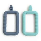 Cheeky Chompers Flexi-Brush Bebek Diş Fırçası, Masaj Dişleri ve Diş etlerini Temizler, Bebek Dişlerinin Yumuşak ve Kolay Fırçalanması, BPA içermeyen Silikon, Güvenli ve Kolay Kavrama (2'li Paket)