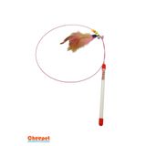 Cheepet Kedi Oyun Oltası – 90 cm Esnek Çubuklu, Tüylü ve Zilli Kedi Oyuncağı