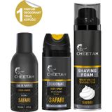 Cheetah Safari Erkek Parfüm EDP 100 ML + Sprey Deodorant 150 ML + Tıraş Köpüğü 250 ML