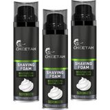 Cheetah Seregenti Erkek Tıraş Köpüğü 250 ml x 3 Hassas Ciltler İçin Konforlu Tıraş Deneyimi