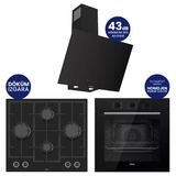 Chef Edition Turbolu Siyah 3'Lü Ankastre Set Qbl62cs-Ln385-D077sa