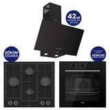 Chef Edition Turbolu Siyah 3'Lü Ankastre Set Qbl62cs-Ln385-D086sa