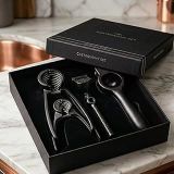Chef Gastronomy Set, Mat Siyah Eloksal Döküm, Fındıkkıran Narenciye Sıkacağı, Profesyonel Mutfak Seti