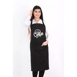 Chef Lüks Mutfak Önlüğü Siyah