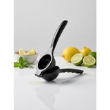 Chef Star Premium Döküm Metal Limon Sıkacağı - Lüx Narenciye Sıkacağı El Presi Siyah