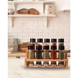Chef Taste Ahşap Standlı 10 Lu Baharatlık Takımı Şık Tasarım ve Cam Malzeme ile Mutfak Dekoruna Uygun